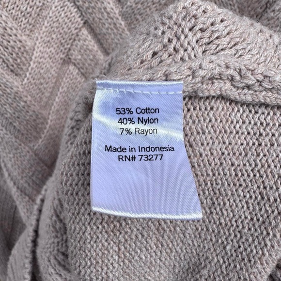 Sonoma Women's Taupe Chevron Sweater - Picture 4 of 4